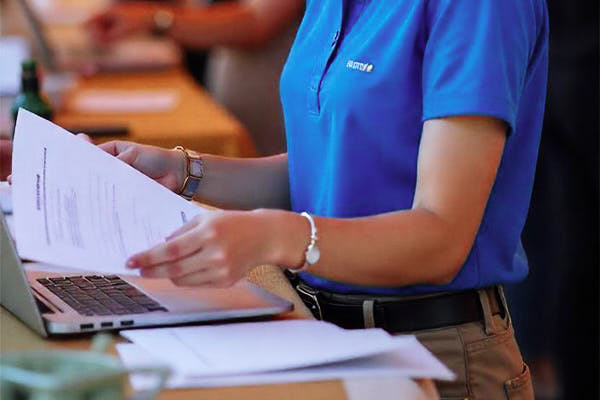 บริการลงทะเบียนหน้างานและจุดรับเบอร์